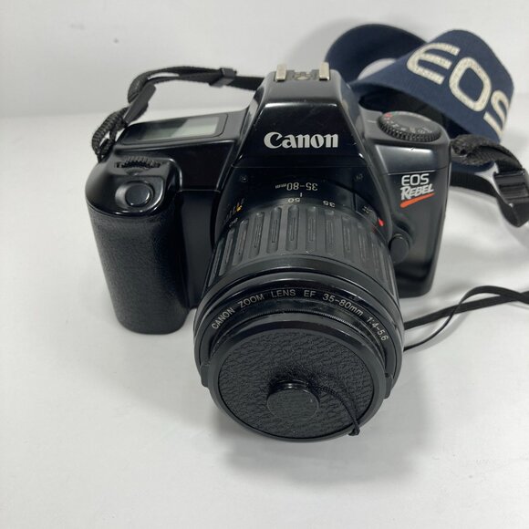 Canon Other - Canon EOS REBEL 35mm Film Camera Black with 35-80mm Lens and Strap - UNTESTED